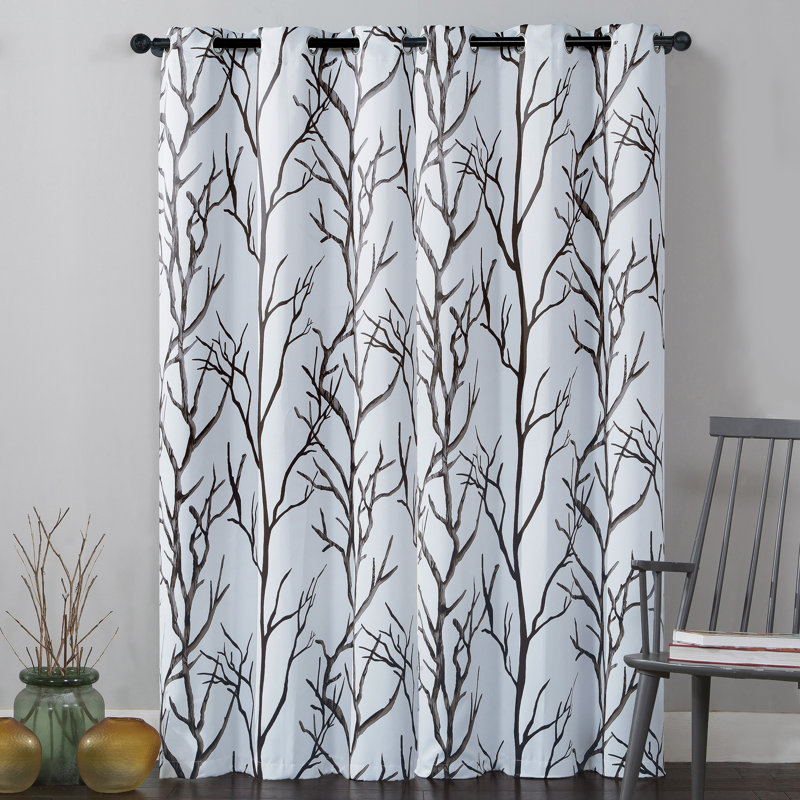Rideau occultant Royaume Branch, Beige, L 40 po x L 95 po