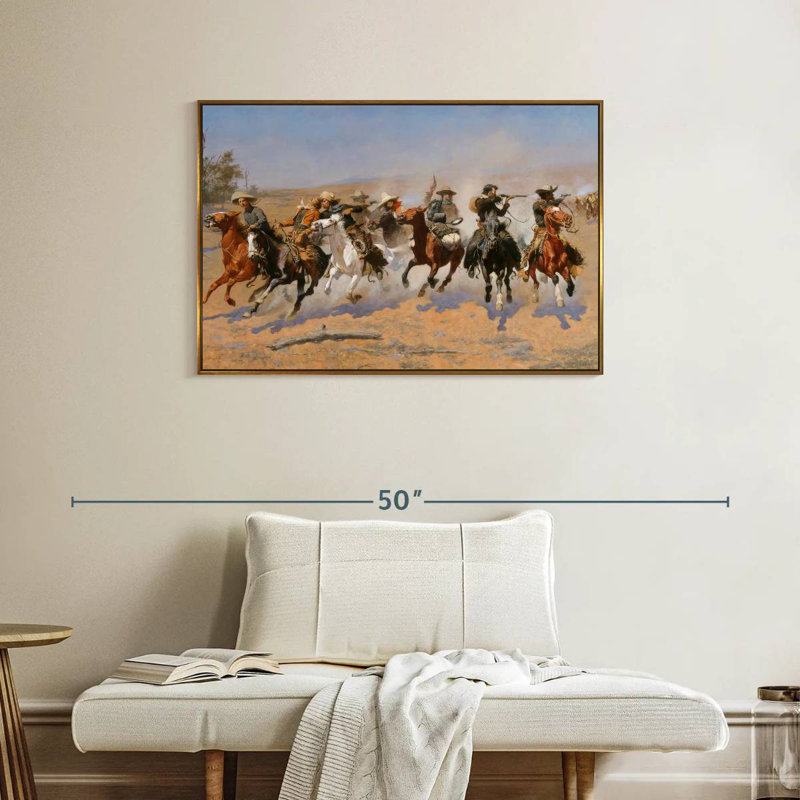 Un tableau de bord pour le bois, Cadre flottant doré, 37 po x 25 po