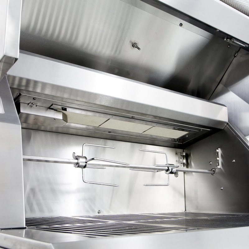 42" Built-In, 4 Trellis Burners, Rotisserie, Liquid Propane