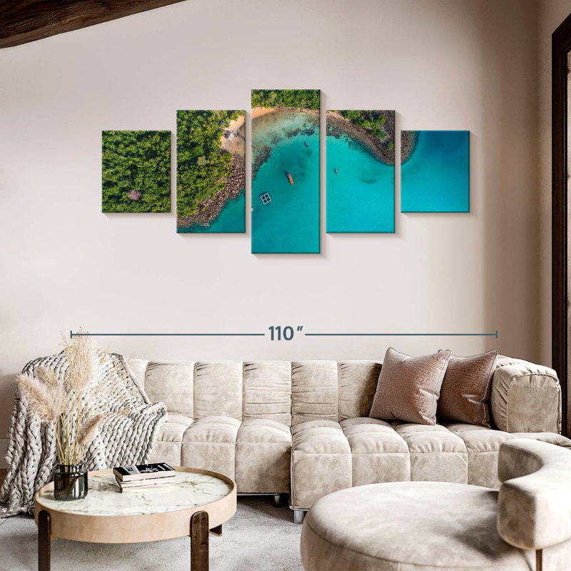 Forêt des Caraïbes, H 42 po x l 92 po