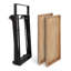 Chariot-bar pliable en métal Ironton Farmhouse