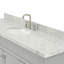 Ensemble de meuble-lavabo simple autoportant 67 po avec plateau en marbre de Carrare Abell-93068126