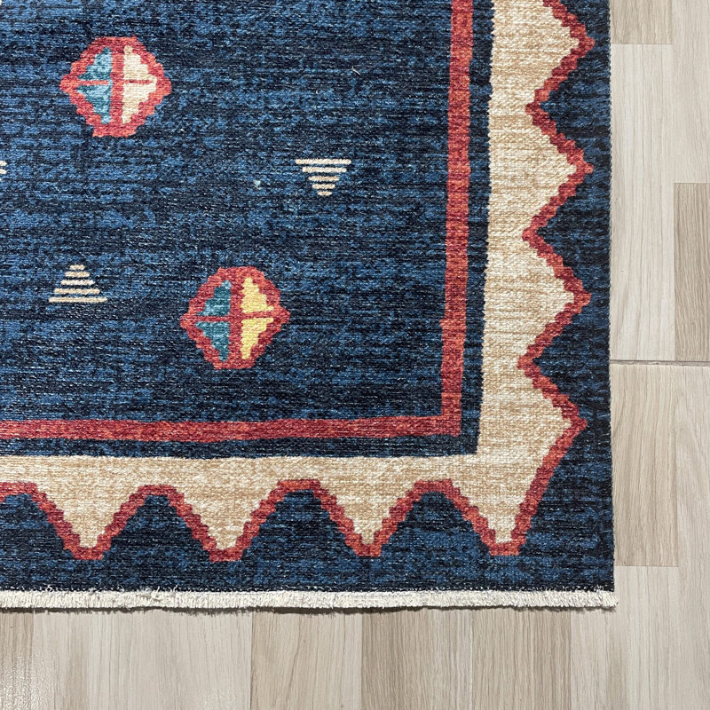 Tapis Zyir avec envers antidérapant, Rectangle 4 pi x 6 pi 7 po