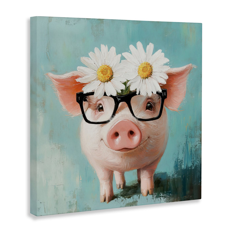 «Nerdy Natalie Piglet», conception par Tina LeCour, H 24 po x l 24 po