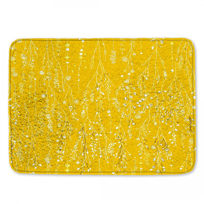 Tapis de bain floral