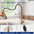 Commercial-Style 2-Function Pull-Down Single-Handle Kitchen Faucet-126446266