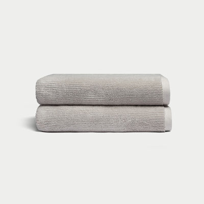 Ribbed Terry Bath Towels
