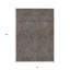 Tapis intérieur lavable abstrait 8 pi x 10 pi brun et bleu clair