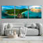 «LaDigue 2» par Epic Portfolio, art mural en verre acrylique, ensemble de 3 pièces-102011595