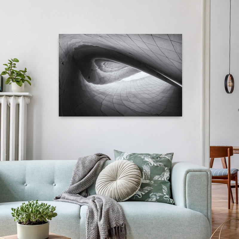 Chicago Warp Abstract Contemporary Architecture Landscape Wall Art 1 Piece Wrapped Canvas Wall Art, 60.96 cm H x 91.44 cm W