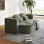 Canapés-lits | Canapé-lit convertible de 75 po | Chaise longue pliable avec couverture | Salon Studio de chambre à coucher | Velours côtelé | Vert sauge-123887238