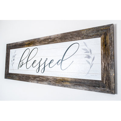 «Blessed», reproduction de photo encadrée