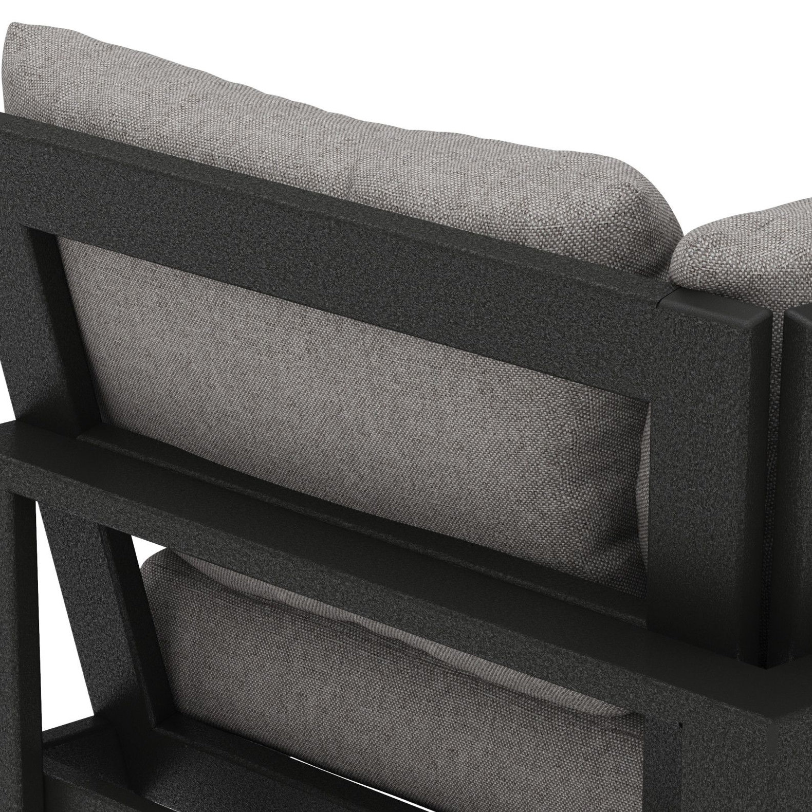 Edge Patio Lounge Chair, Grey Revolution®, Black