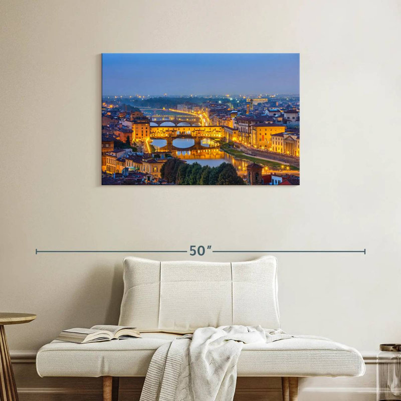 Ravi Florence By Nightfall, 24" H x 36" W