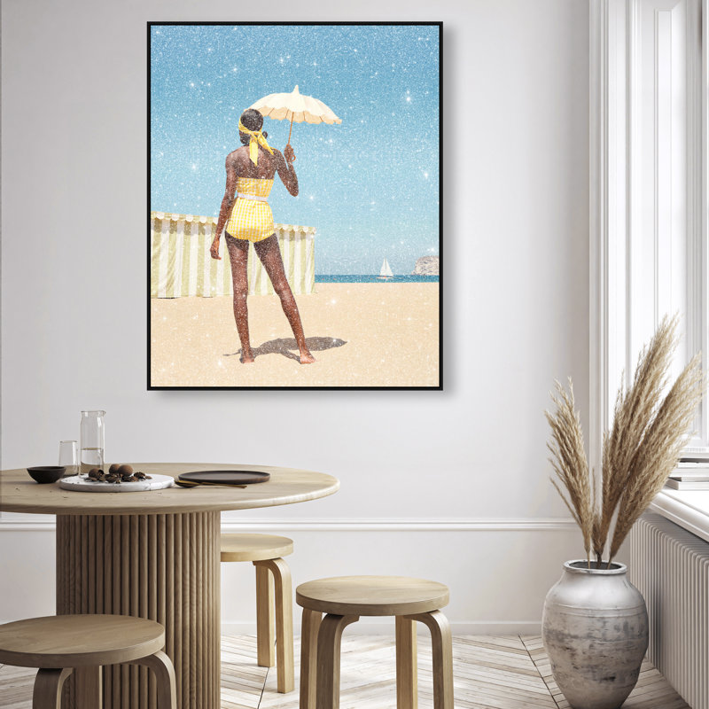 Cabana Muse III Canvas Fashion Print by Oliver Gal, Black Frame, 16 x 20, 16"H x 20"W, Gallery Wrapped