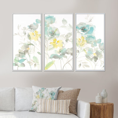 " Aqua Rose Natural Element " 3 - Pieces