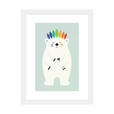 «Be Brave Polar» par Andy Westface - impression d'art graphique