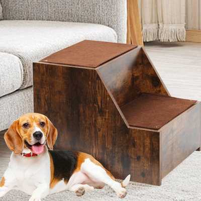 Lit superposé pour animaux de compagnie pour chiens et chats, marche amovible, multi-niveaux avec coussin à gratter, intérieur, coussin de siège solide et construction ferme