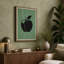 Apple in Green Mid-Century - Wrapped Canvas-1279261376-1279261404