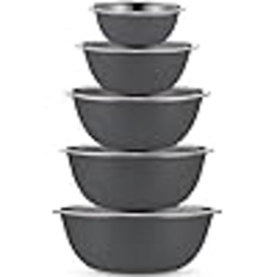 Meal Prep Stainless Steel Mixing Bowls Set, Home, Refrigerator, And Kitchen Food Storage Organizers | Ecofriendly, Reusable, Heavy Duty