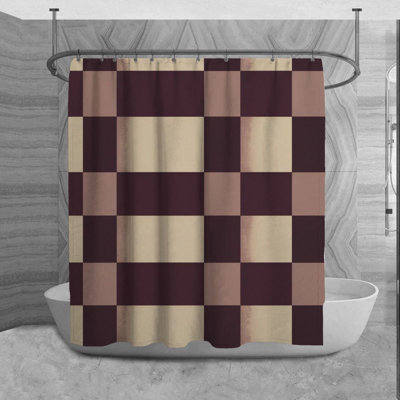 Marquel Checkered Shower Curtain
