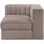 Chaise d'angle rembourrée en tissu Rummi-123507408