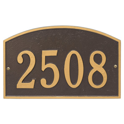 Legacy 1-Line Wall Address Plaque