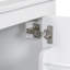 Armoire de salle de bain blanche 30 po, meuble-lavabo simple, structure en bois massif, 2 portes et 1 tiroir, fonction de fermeture en douceur pour une utilisation pratique + lavabo encastré, solution de rangement élégante