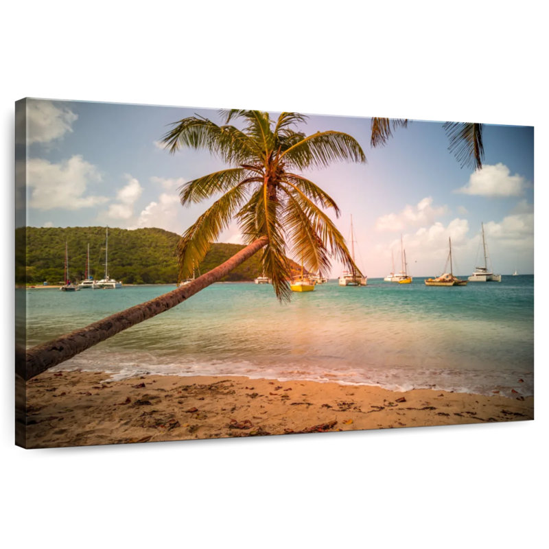 Tobago Cays Gillard Palm, 32" H x 48" W