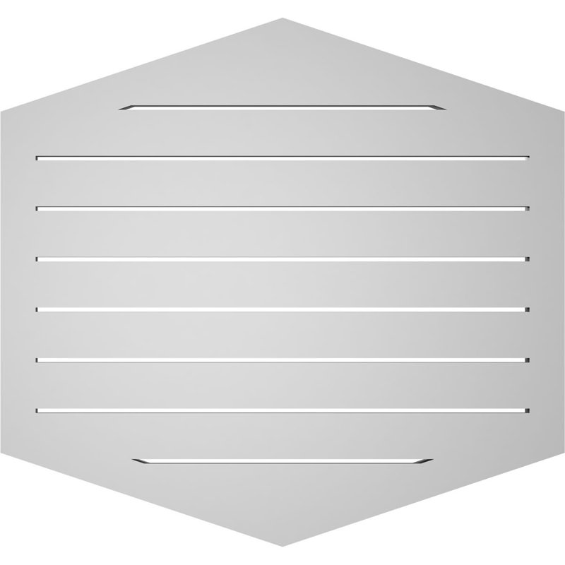 Pente verticale verticale en uréthane 4 pi, H 1,5 po x l 32 po x L 30 po