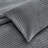 Pointehaven Silver Grey Velvet Oversized Channel Quilt Set, Full/Queen-117339463-117339467