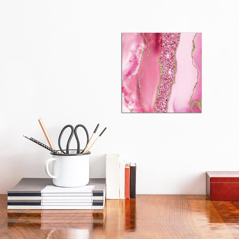 Agate Glitter Dazzle Texture V, 12" H x 12" W x 0.75" D, No Mat, Wrapped Canvas