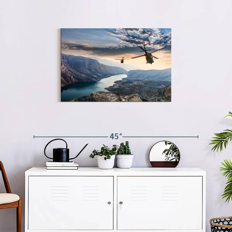 Sikorsky UH-60 Black Hawk Helicopters, 20" H x 30" W