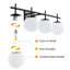 Luminaire de salle de bain 4 lumières à intensité variable pour miroir de salle de bain-806780456