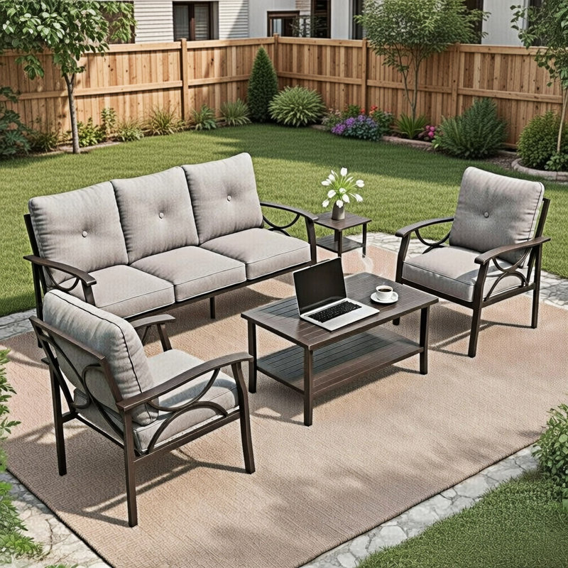 5-Pieceall-Weather Conversation Sofa Set