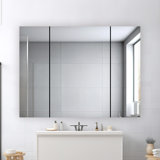 Royale Medicine Cabinet with Electrical Outlets, Defogger, Adjustable LED 3X Magnifying Mirror.