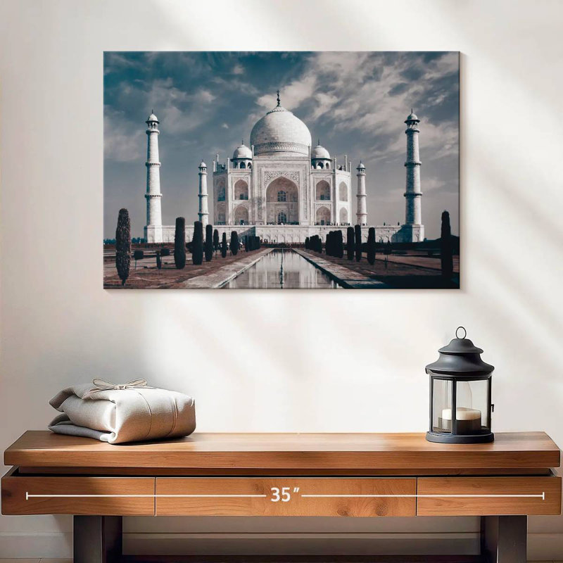 Taj Mahal In India, 16" H x 24" W