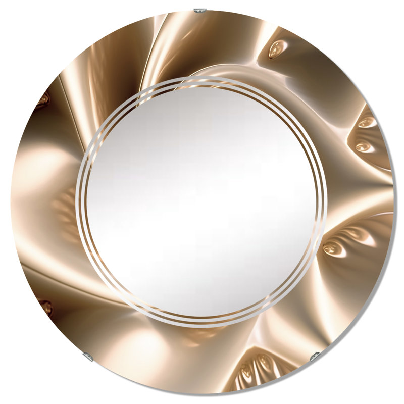 Espirit - Miroir mural moderne rond, 32 po x 32 po