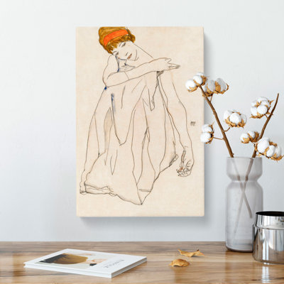 Dancer by Egon Schiele - Wrapped Canvas