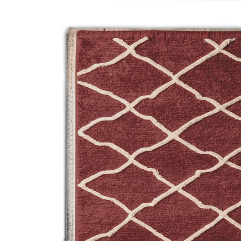 Tapis brun intérieur et extérieur Trellis, Rectangulaire 8 pi x 10 pi