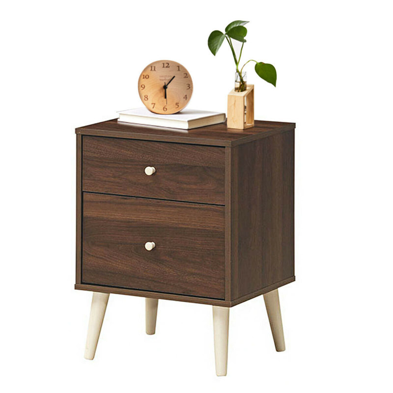 Mccomas 18'' W Nightstand, Oak/Coffee