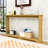 Modern Wooden Side Table with Wave Design – Narrow Hallway Table-1248852185
