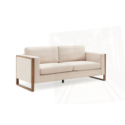 79" Modern Sofa with Solid Wood Legs