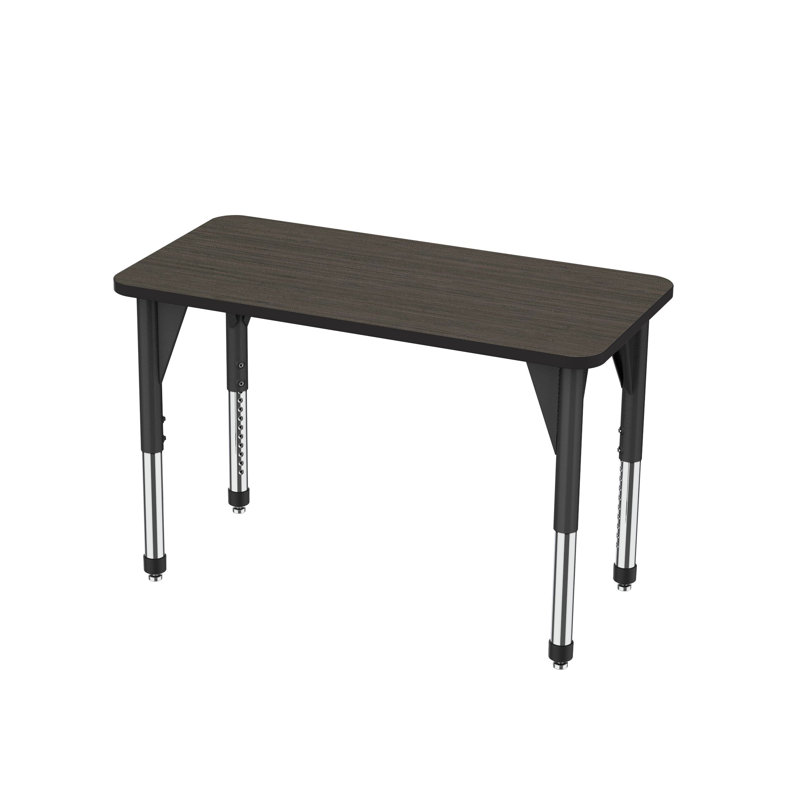 Premier Series Manufactured Wood Adjustable Rectangle 2 Students Activity Table & Chairs, 31" H x 48" L x 24" W, Asian Knight