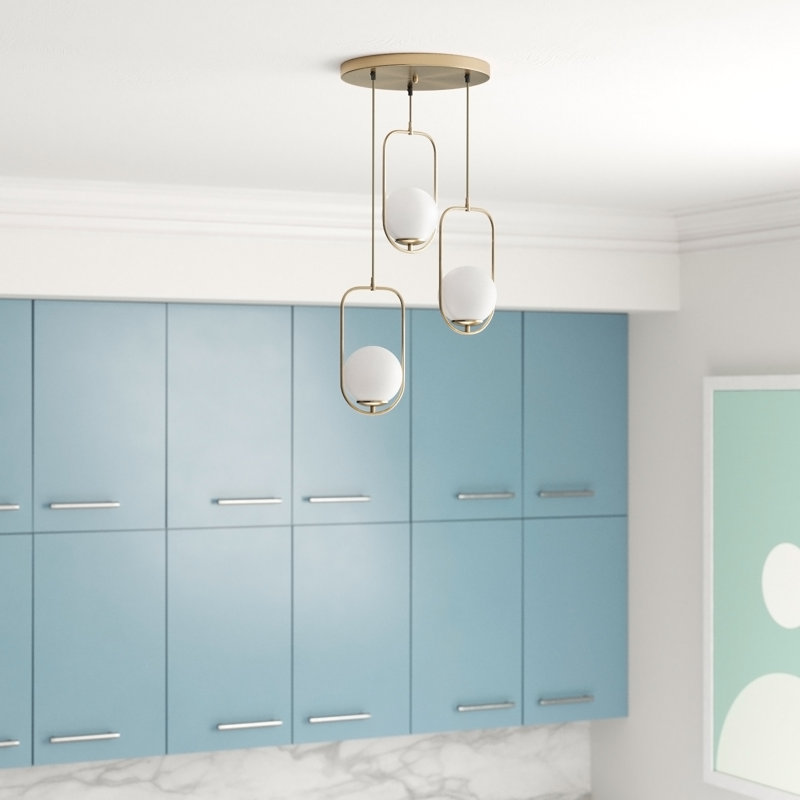 Orbison 3 - Light Cluster Pendant, Gold, White