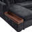 Upholstered Sectional Sofa With Storage Compartment-1537515411