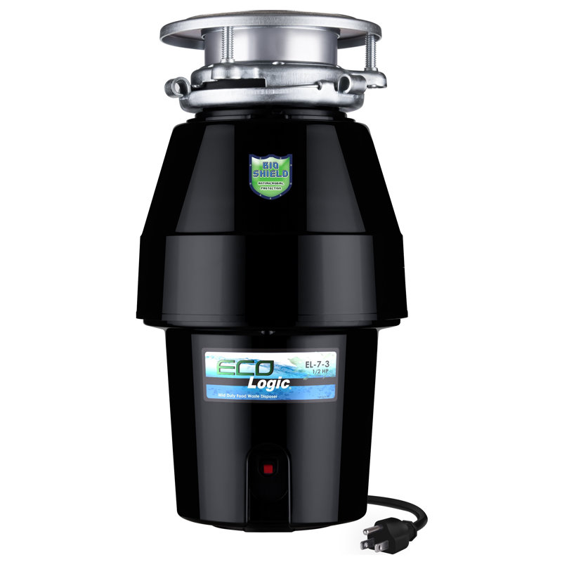 Eco Logic 1/2 HP Corded Garbage Disposal with Sound Insulation