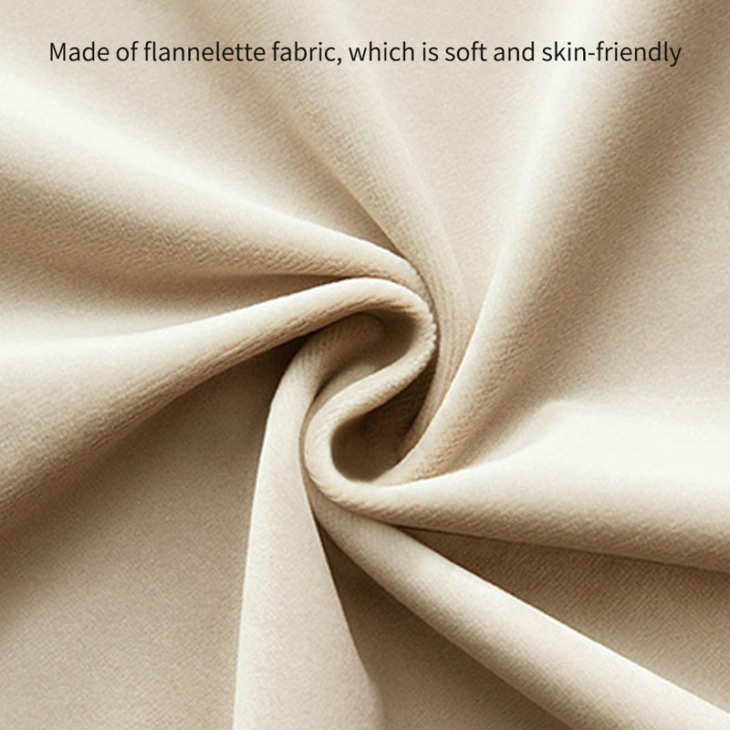 Chaise décontractée en flanelle éternelle et élégante, Mélange de polyester beige