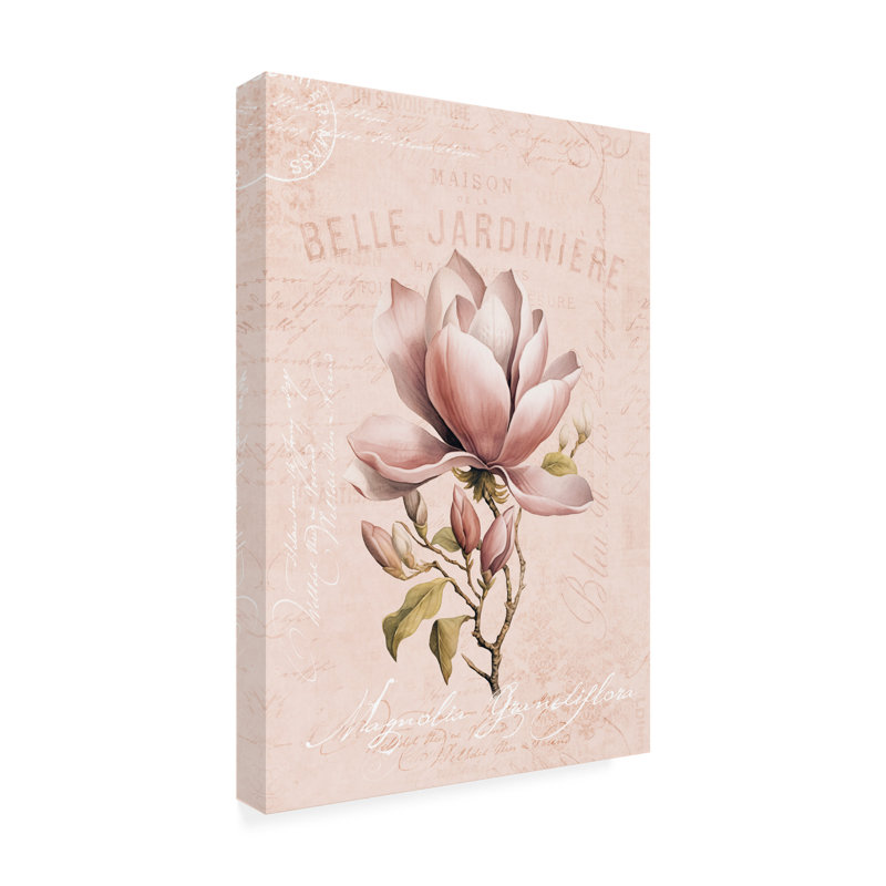 Magnolia Blush No1, H 19 po x l 12 po x P 2 po