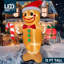 12ft Tall Christmas Inflatables Gingerbread Man